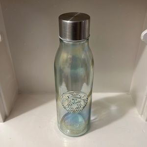 Starbucks Iridescent Recycled Glass Water Bottle 22 oz